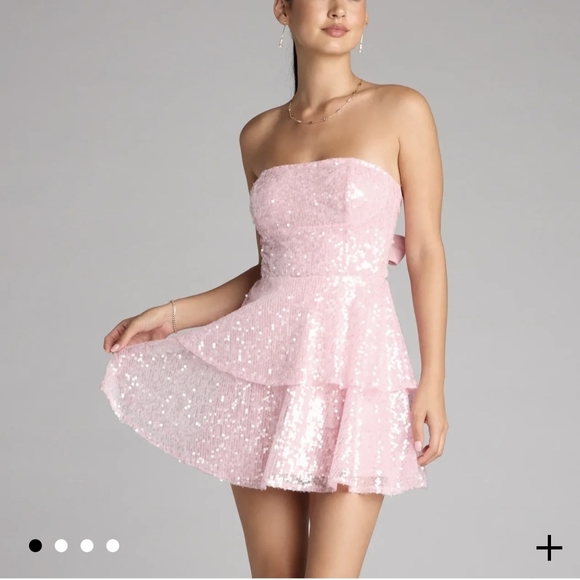 Windsor Dresses & Skirts - Windsor Light Pink Sequin Dress